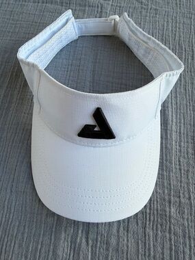 White Joola Pickleball Visor with Black Logo -EUC